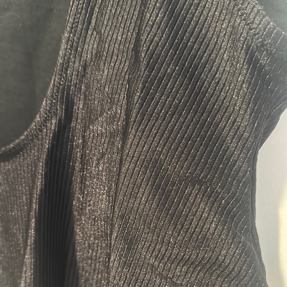 aerie Black Ribbed One-Piece Swimsuit - Picture 5 of 5